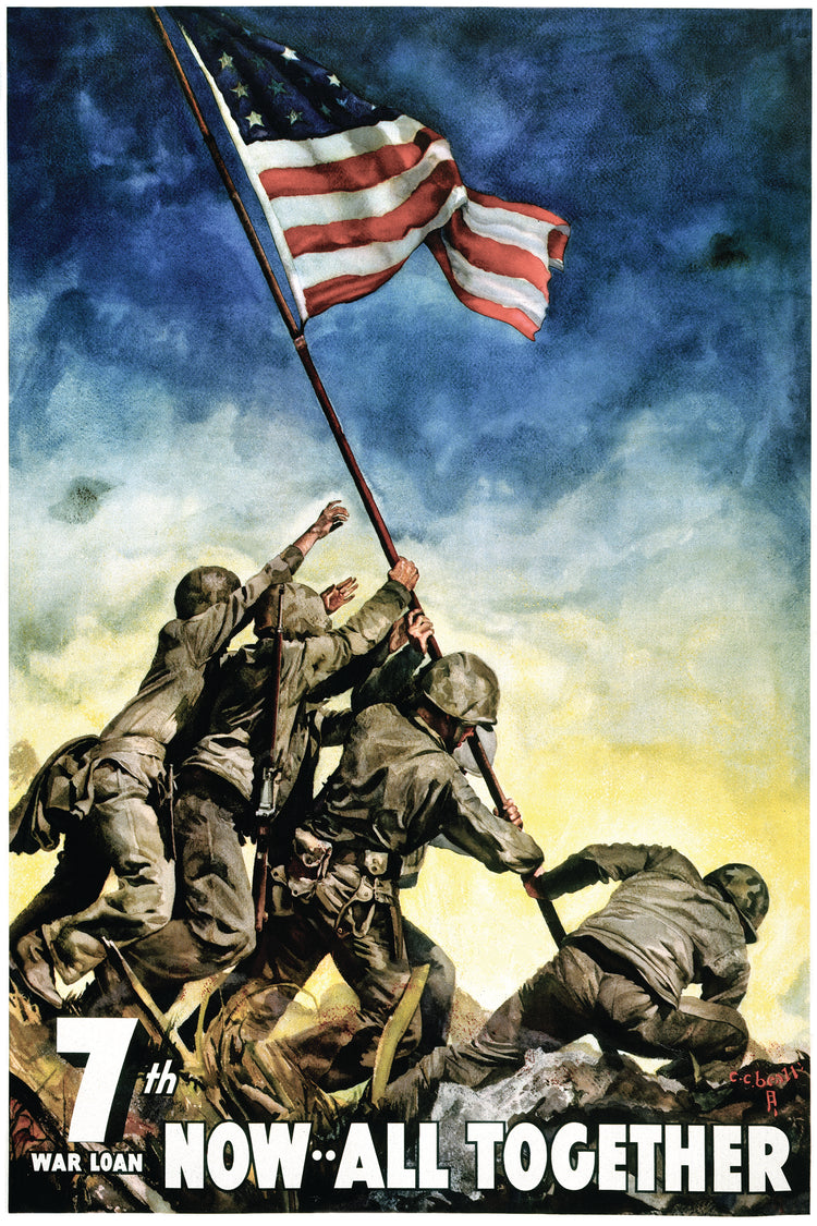 Seventh War Loan Drive Vintage Ad Poster