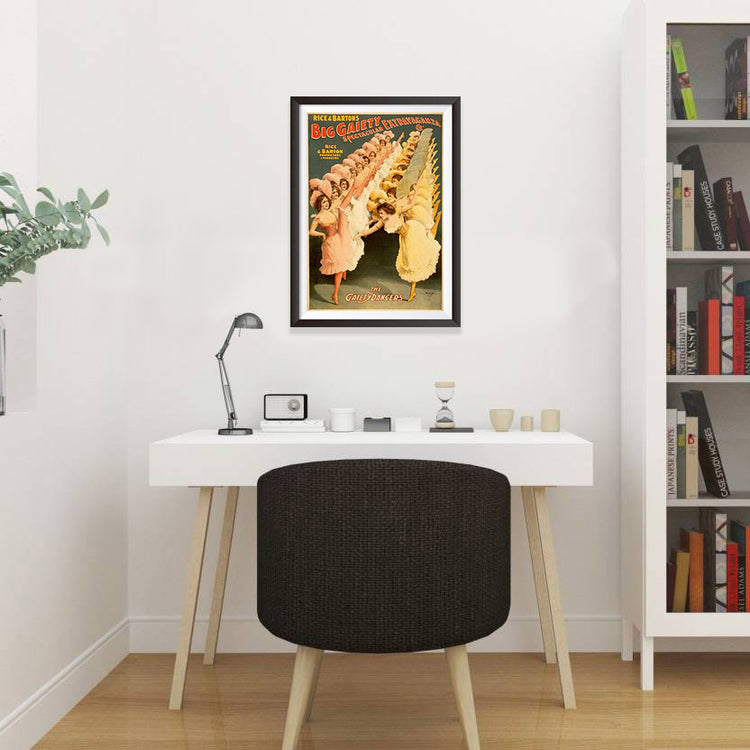 Gaity Dancers Burlesque (1900) Vintage Ad Poster