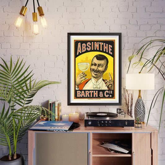 Barth and Cie (Absinthe) Vintage Ad Poster