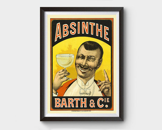Barth and Cie (Absinthe) Vintage Ad Poster