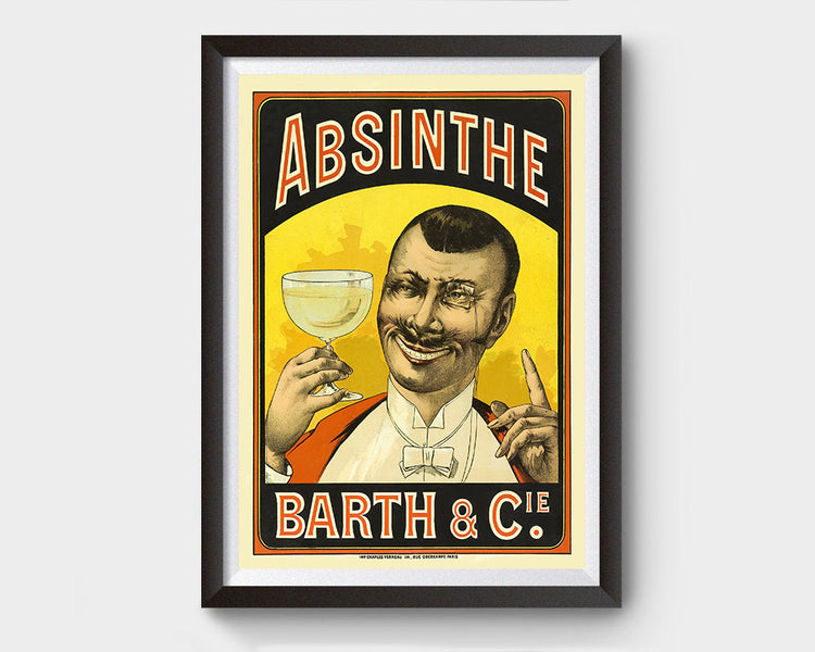 Barth and Cie (Absinthe) Vintage Ad Poster