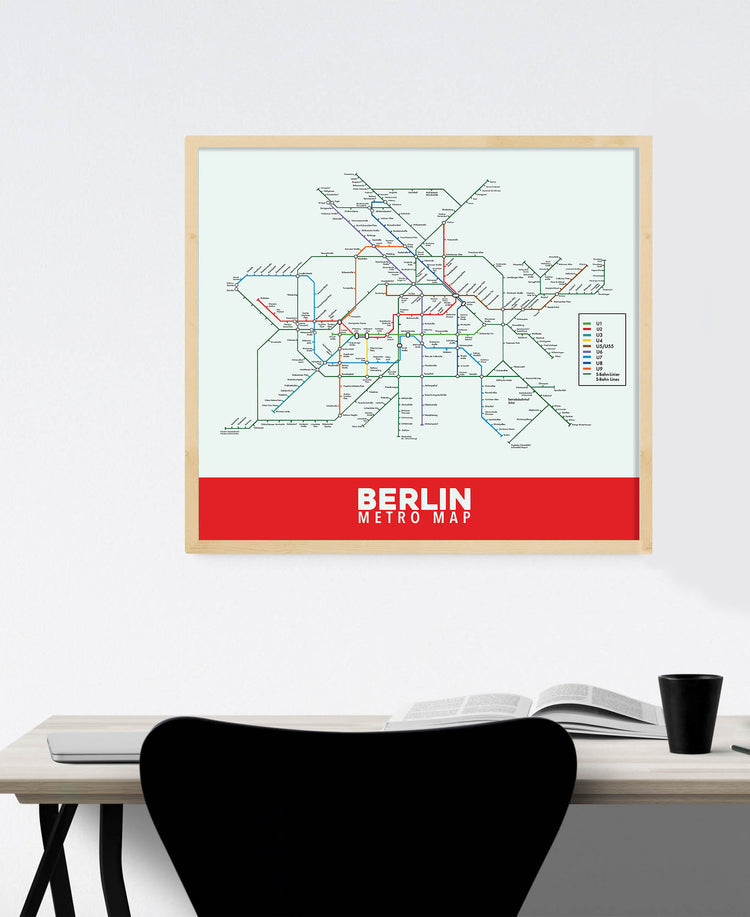 Berlin Subway Map (Full Color)