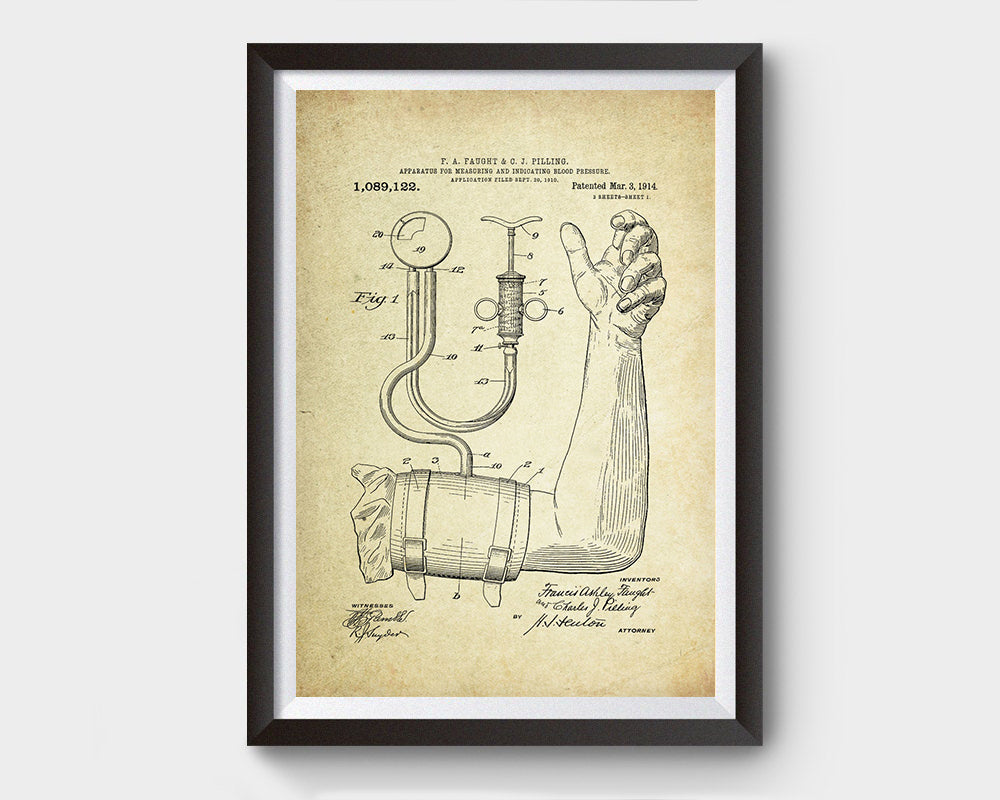 Apparatus For Measuring And Indicating Blood-Pressure 1914