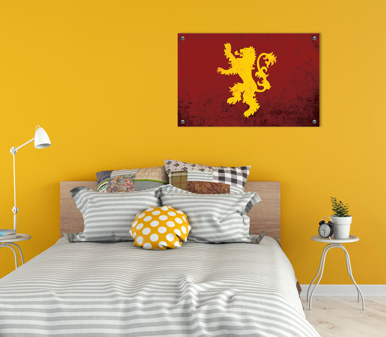 House Lannister (Game of Thrones) Flag Wall Art
