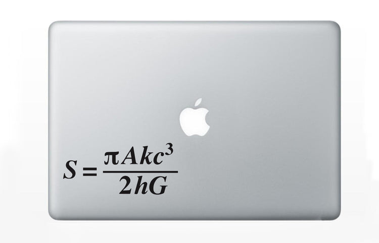 Bekenstein-Hawking Black Hole Thermodynamics Decal Sticker