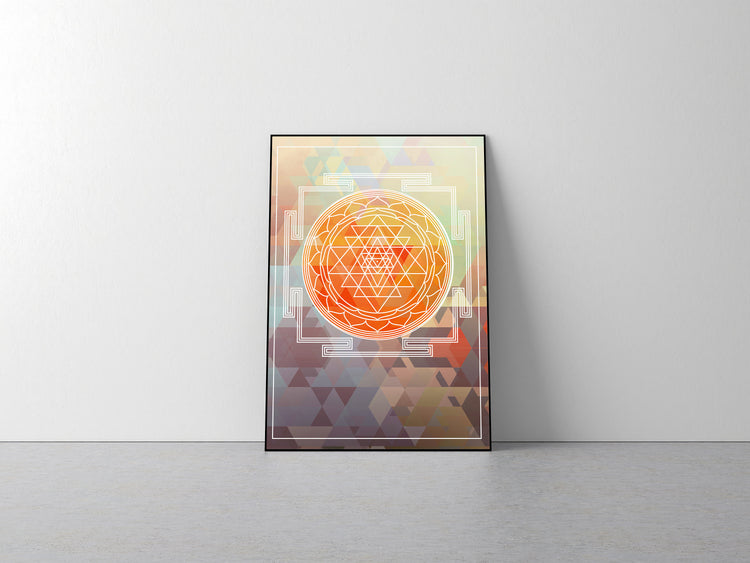 Sri Yantra Hindu Symbol Home Decor Poster