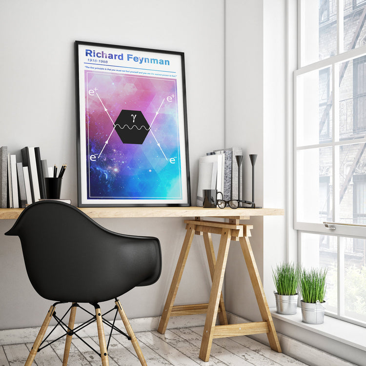 Richard Feynman Scientist Poster