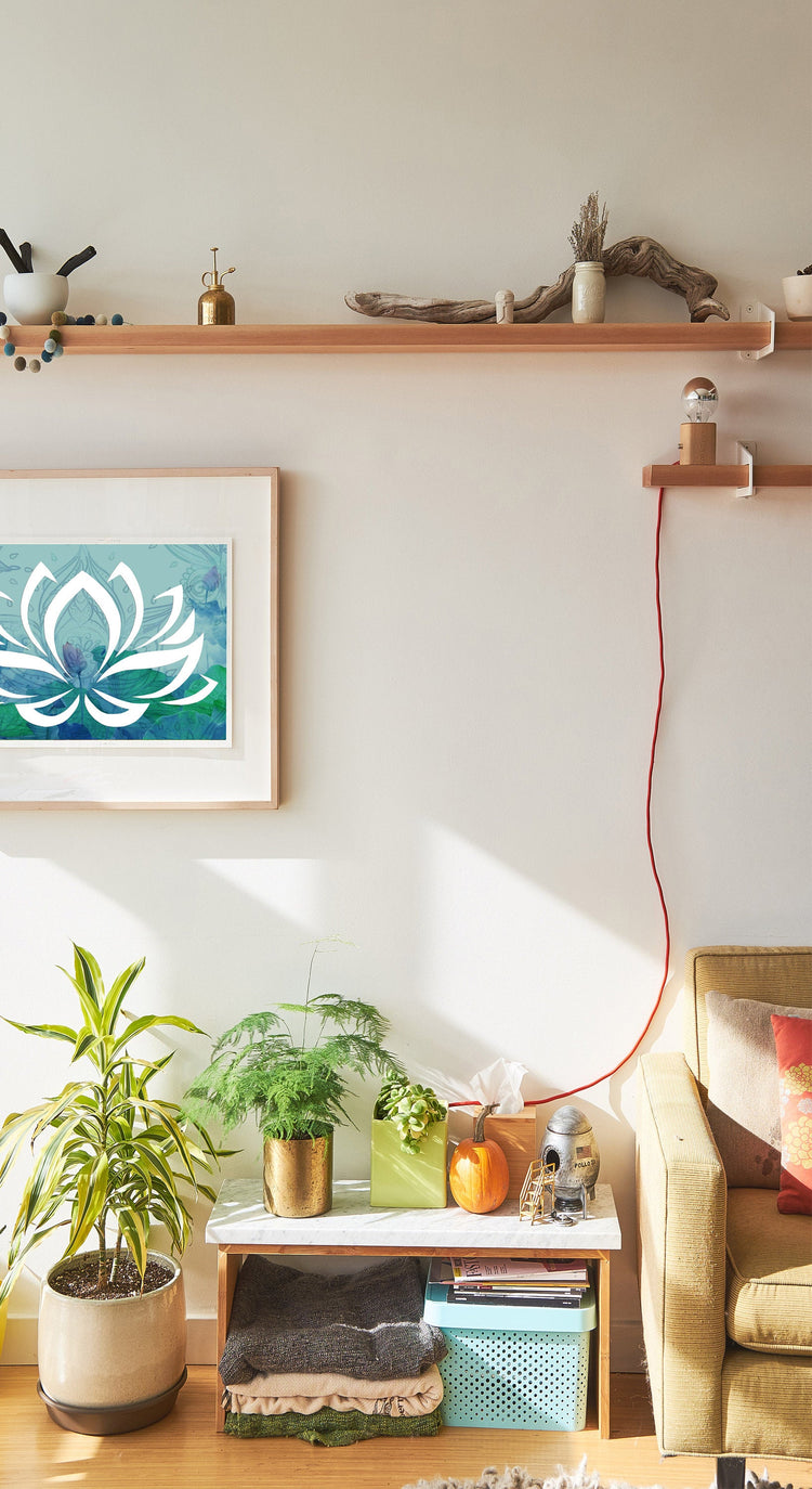 Sacred Lotus Flower Home Decor Poster