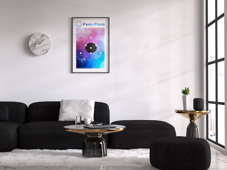 Fano Plane Minimalist Concept Poster