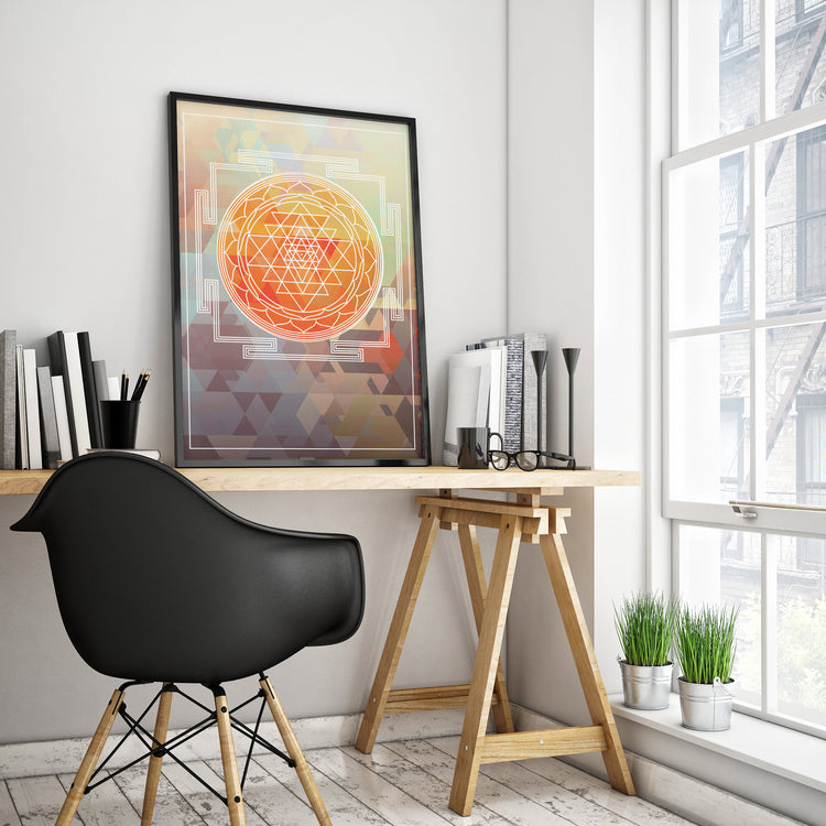 Sri Yantra Hindu Symbol Home Decor Poster