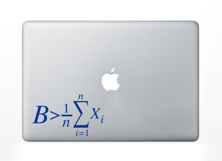 Be Greater Than The Average Math Decal Sticker