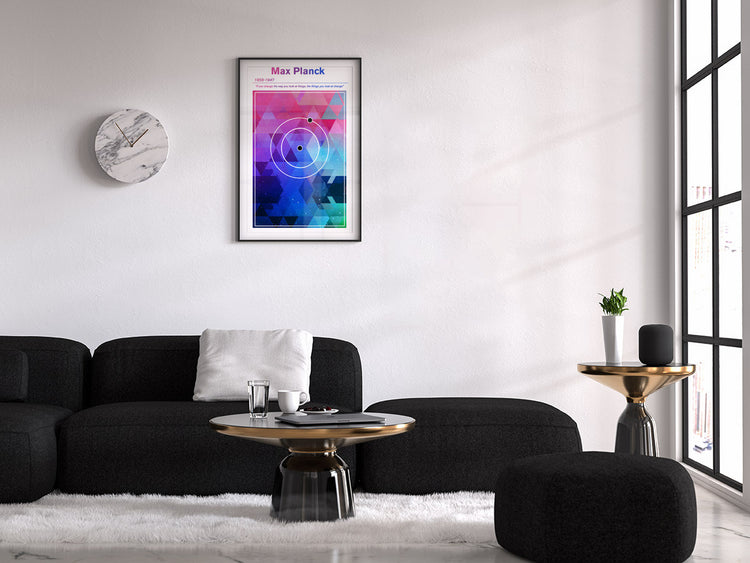 Max Planck Minimalist Concept Poster