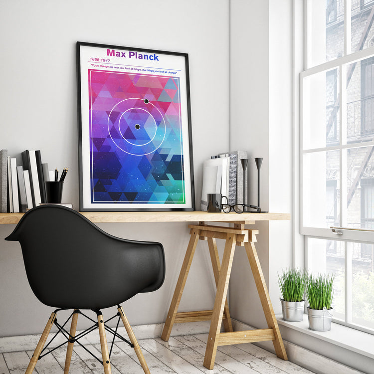 Max Planck Minimalist Concept Poster