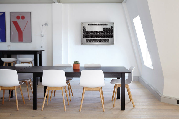 Periodic Table of Elements Printed on Brushed Aluminum