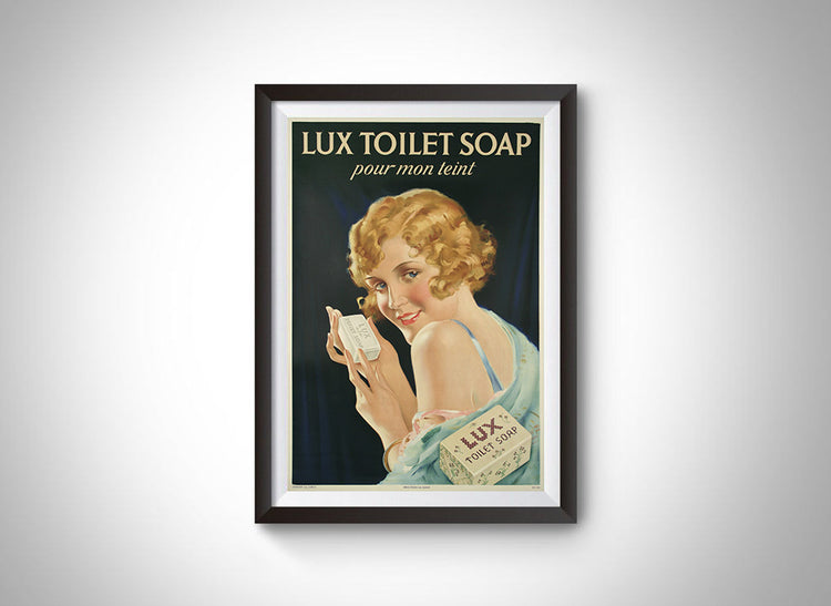 Lux Toilet Soap Vintage Ad Poster