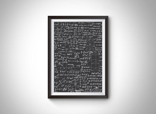 Physics Equations Poster