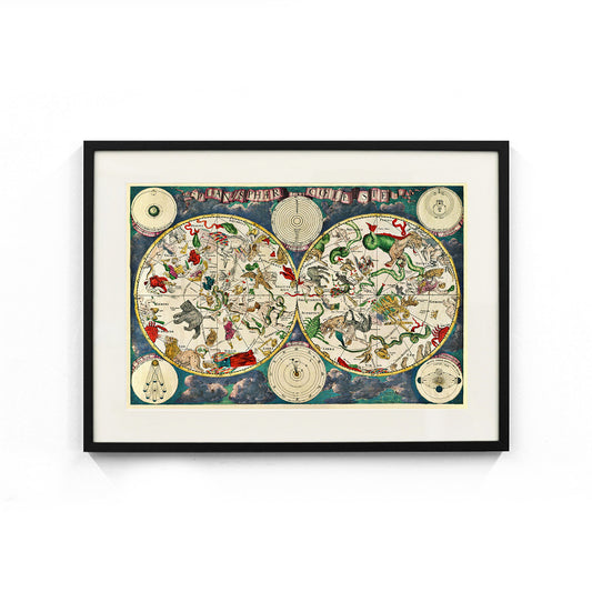 Celestial Map (1670) by Frederik de Wit Wall Art