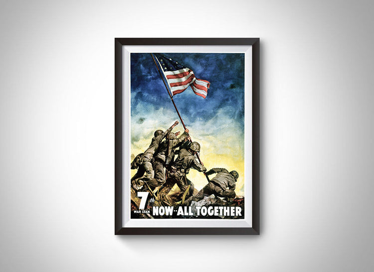 Seventh War Loan Drive Vintage Ad Poster