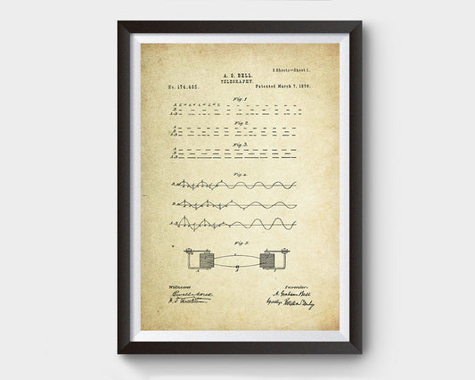 Teleplay Patent Poster (1876, A.G. Bell)
