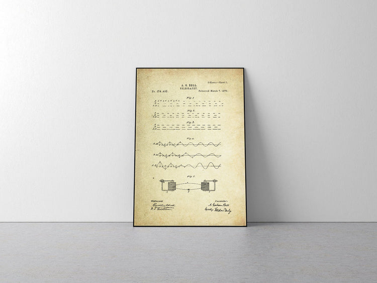 Teleplay Patent Poster (1876, A.G. Bell)