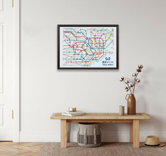 Tokyo Metro Map Wall Art