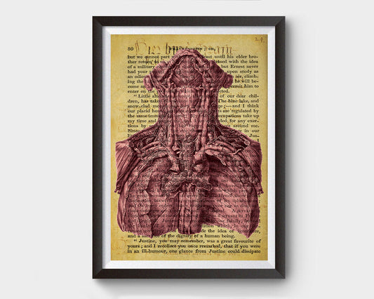 Gothic Lymphatic Vessels, Frankenstein Inspired Art Poster