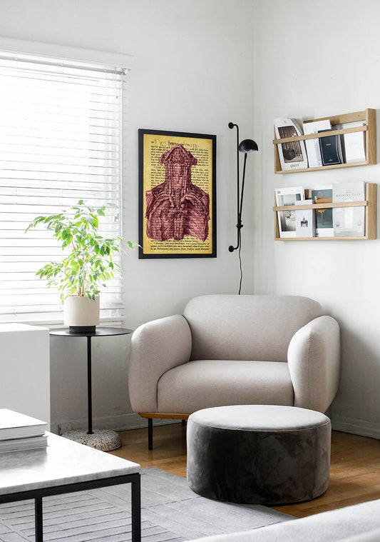 Gothic Lymphatic Vessels, Frankenstein Inspired Art Poster