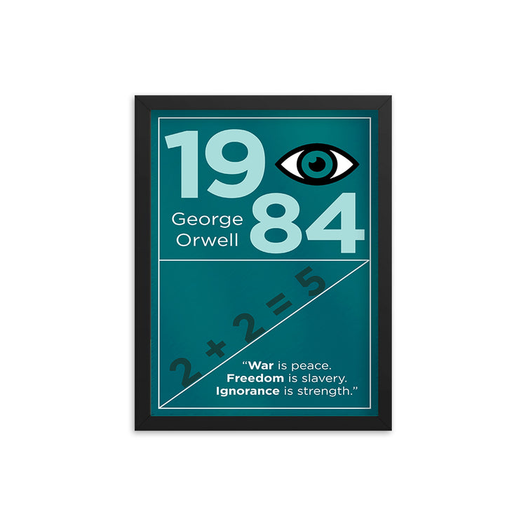 1984 by George Orwell Book Poster
