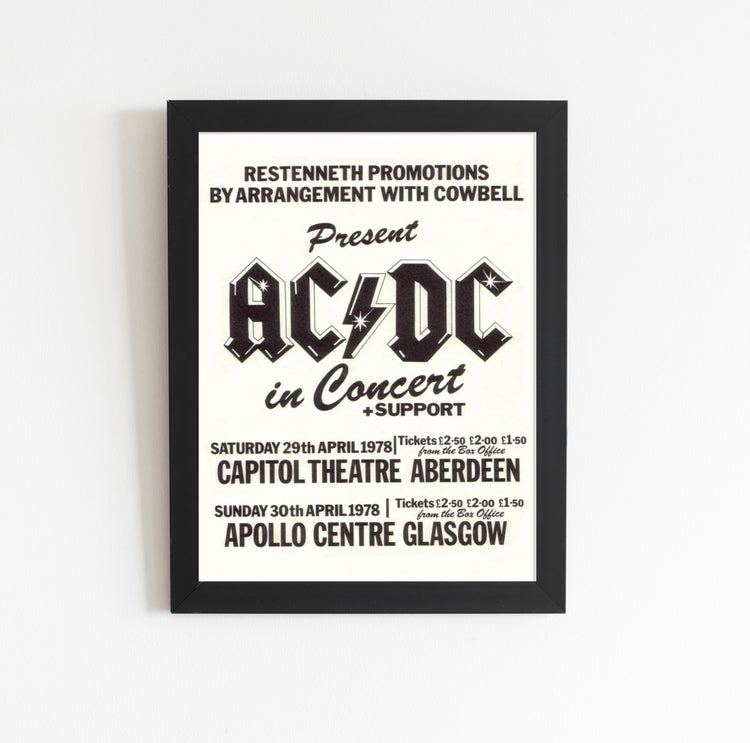 AC/DC Vintage Concert Poster