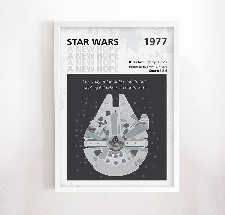 Star Wars: Episode IV – A New Hope (1977) Minimalistic Film Poster