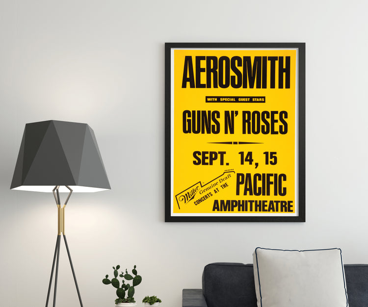 Aerosmith Vintage Concert Poster