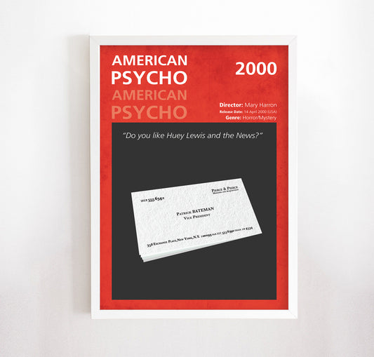 American Psycho (2000) Minimalistic Film Poster