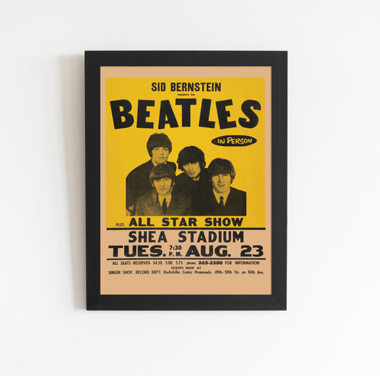 The Beatles Shea Stadium Concert Poster