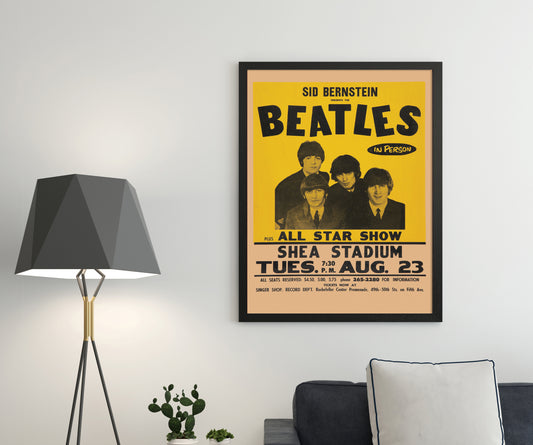 The Beatles Shea Stadium Concert Poster