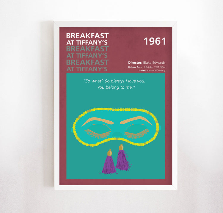 Breakfast at Tiffany’s (1961) Minimalistic Film Poster