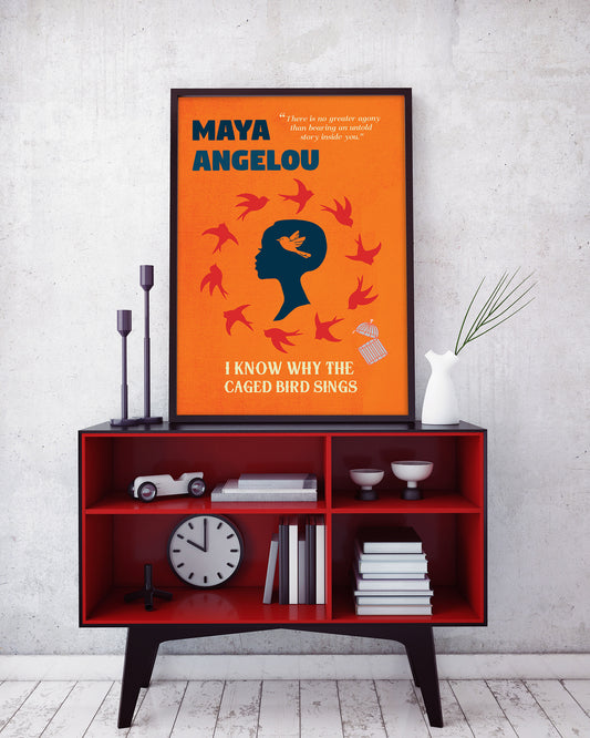 I Know Why the Caged Bird Sings by Maya Angelou Book Poster