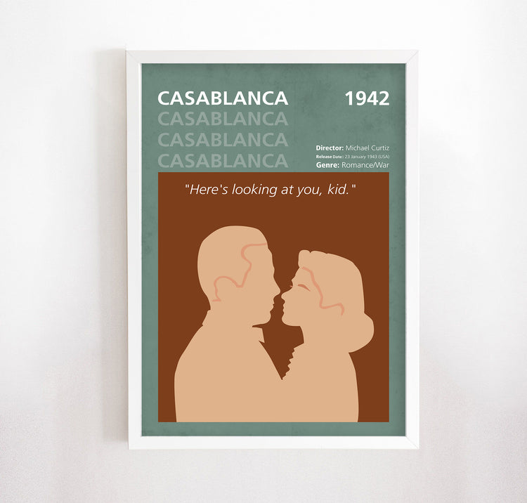 Casablanca (1942) Minimalist Film Poster