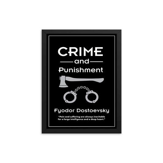 Crime & Punishment by Fyodor Dostoevsky Book Poster