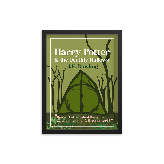 Harry Potter & the Deathly Hallows by J.K. Rowling Book Poster