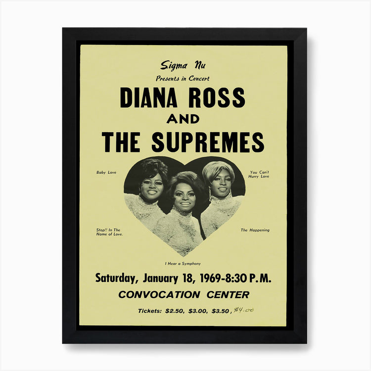 Diana Ross and The Supremes Concert Poster