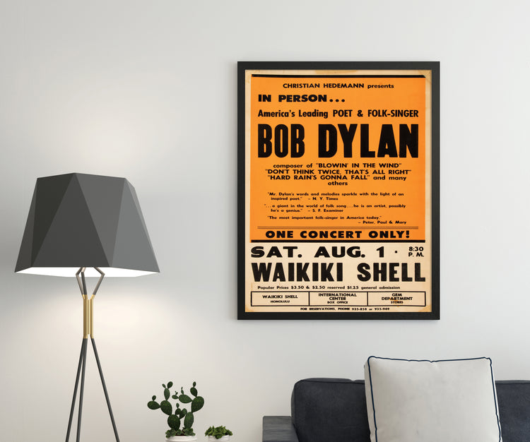 Bob Dylan 1964 Show Poster