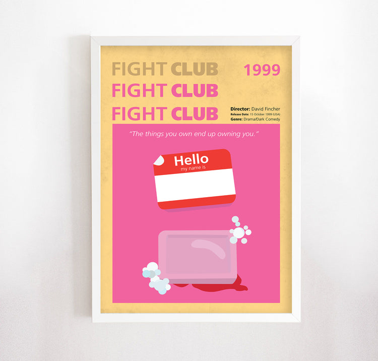 Fight Club (1999) Minimalistic Film Poster