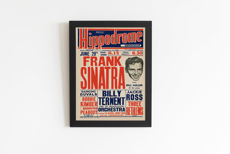 Frank Sinatra 1953 Concert Poster