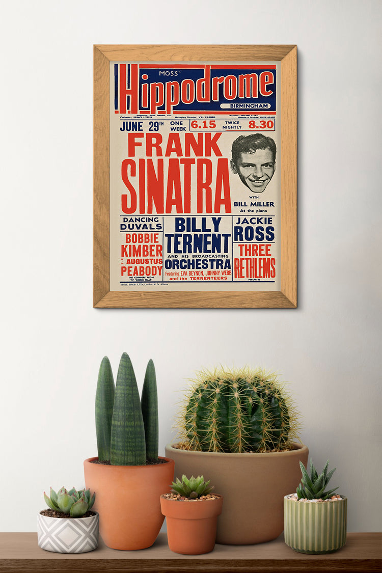 Frank Sinatra 1953 Concert Poster