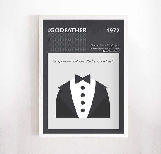 The Godfather (1972) Minimalistic Film Poster