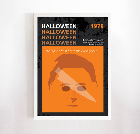 Halloween (1978) Minimalistic Film Poster