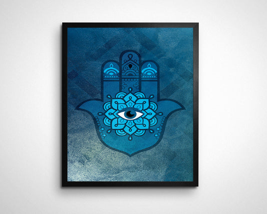 Hamsa (Hand of God/Protective Sign) Wall Art