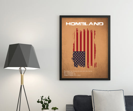 Homeland (2011-2020) Minimalistic TV Poster