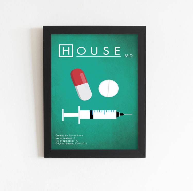House (2004-2012) Minimalistic TV Poster