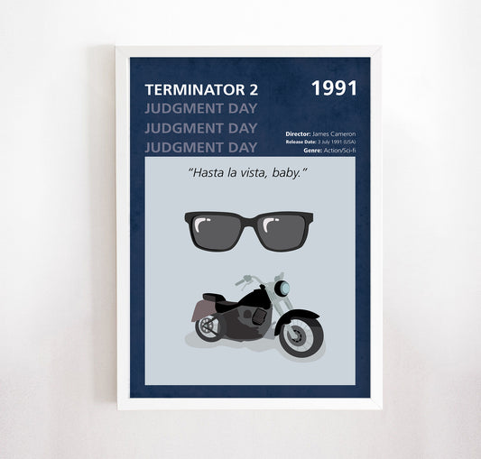 Terminator 2: Judgment Day (1991) Minimalistic Film Poster